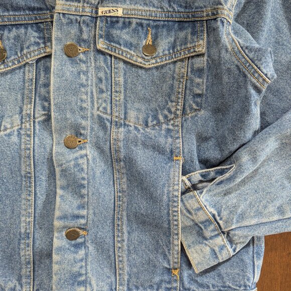 GUESS GEORGES MARCIANO VINTAGE 1980s DENIM JACKET - Picture 4 of 4